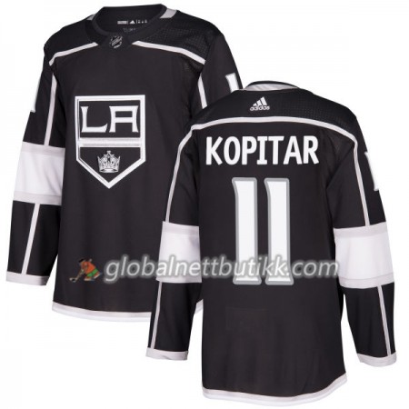 Los Angeles Kings Hockeydrakt Anze Kopitar 11 2017-2018 Svart Adidas Authentic - Herre